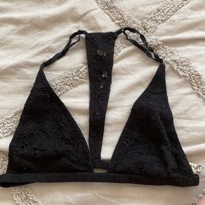 T Back Cotton Lace Bralette